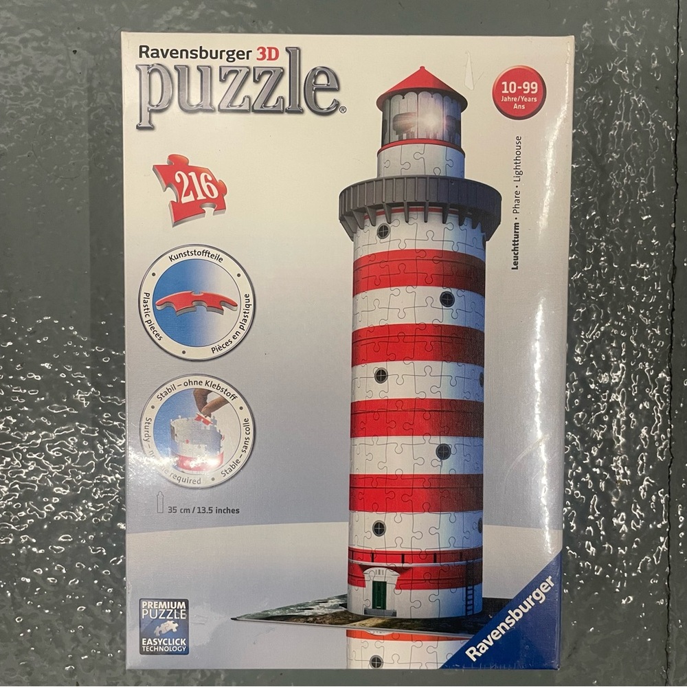 Ravensburger 3D 216 Piece Lighthouse Puzzle - New and Sealed